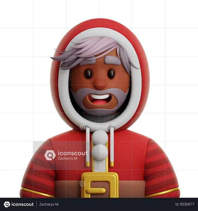 Homme avec sweat à capuche  3D Icon