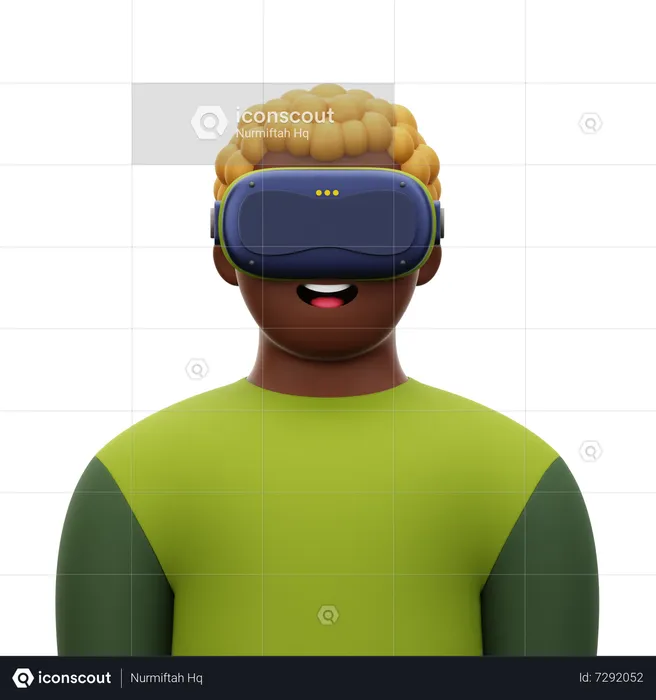 Homme avec vr  3D Icon