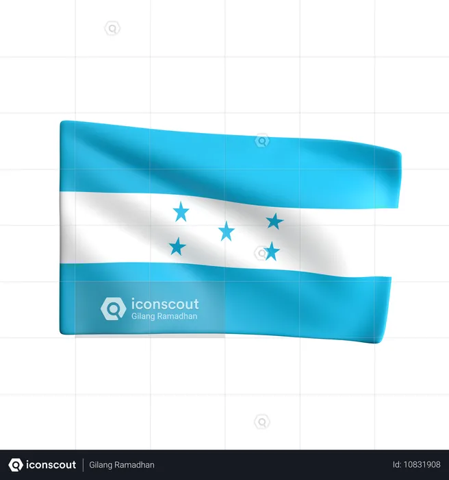 Honduras Flag 3D Icon