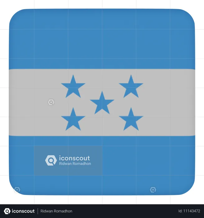 Honduras Flag 3D Icon