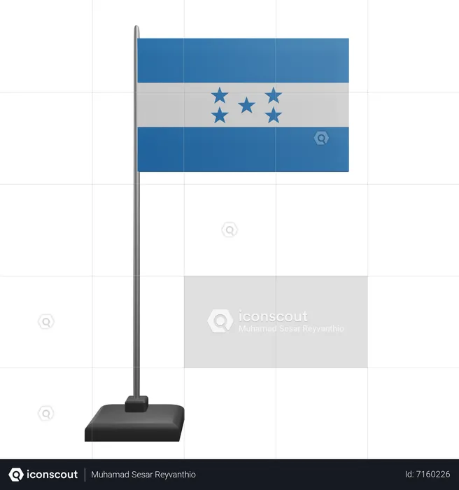 Honduras Flag  3D Icon