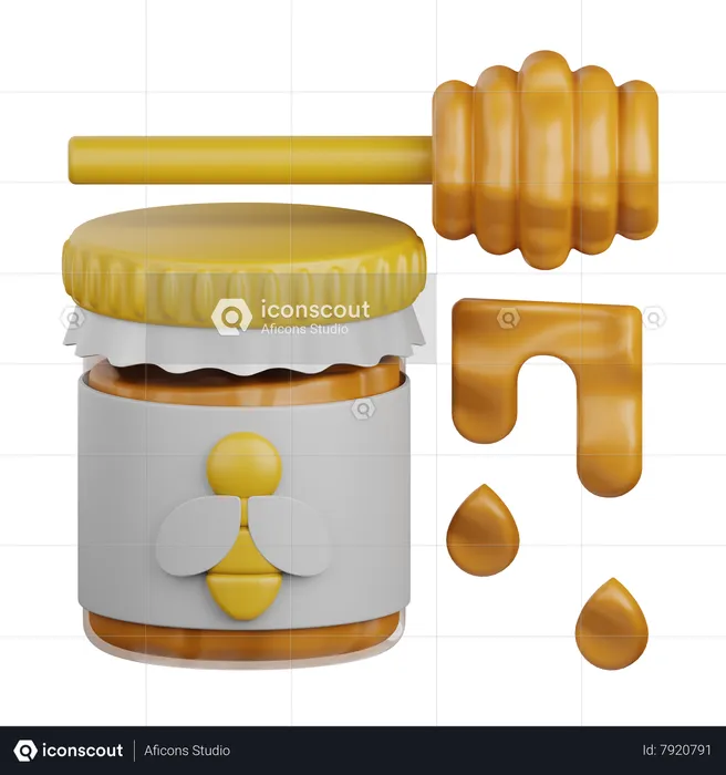 Honey  3D Icon