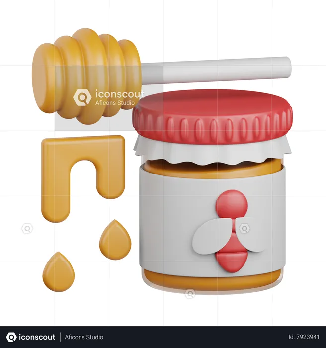 Honey  3D Icon