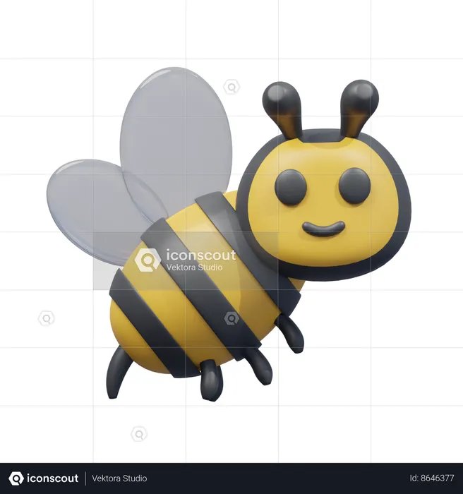 Honey Bee  3D Icon