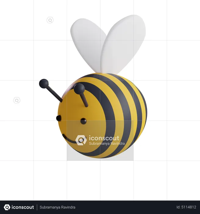 Honey Bee  3D Icon