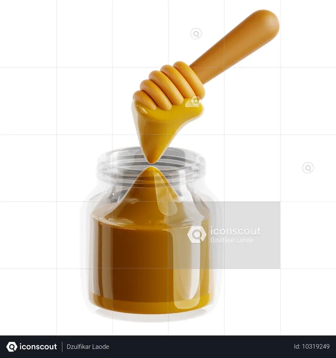 Honey bottle  3D Icon