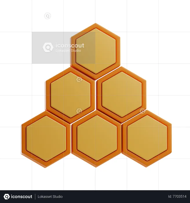 Honey Comb  3D Icon