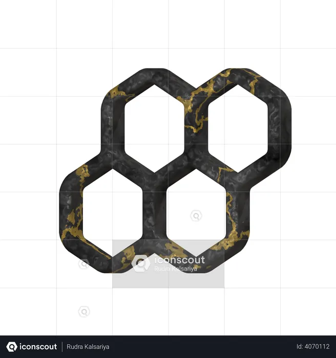 Honey Comb  3D Illustration