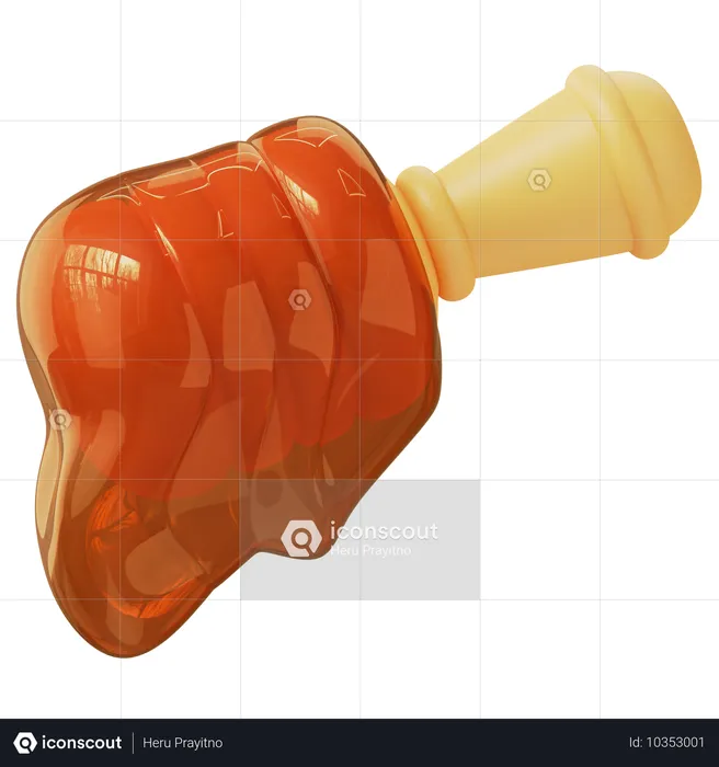 Honey Dipper  3D Icon