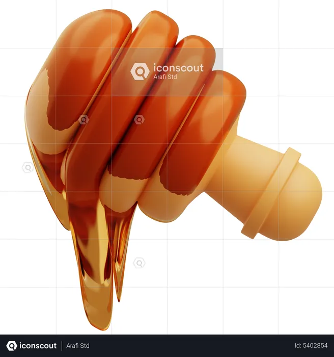 Honey Dipper  3D Icon