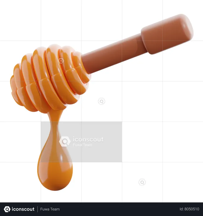 Honey Dipper  3D Icon