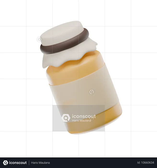 Honey Jar  3D Icon