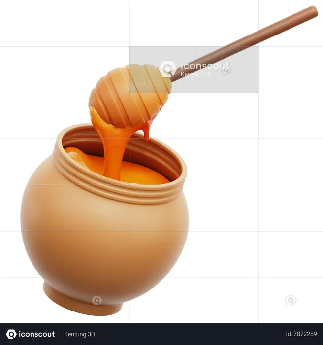 Honey Jar  3D Icon