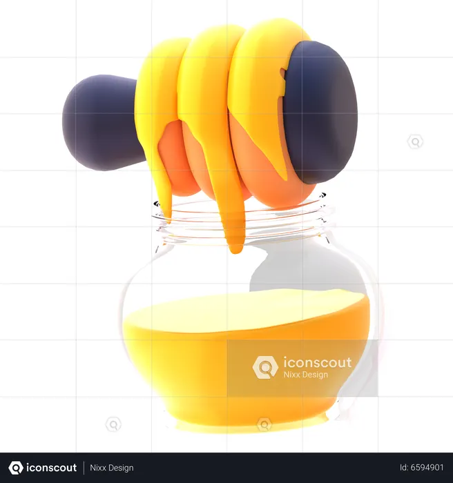 Honey Jar  3D Icon