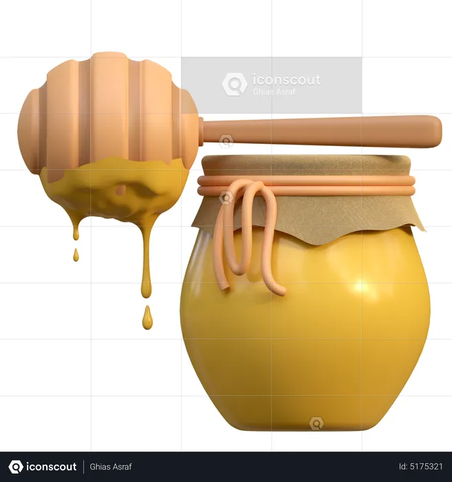 Honey Jar  3D Icon