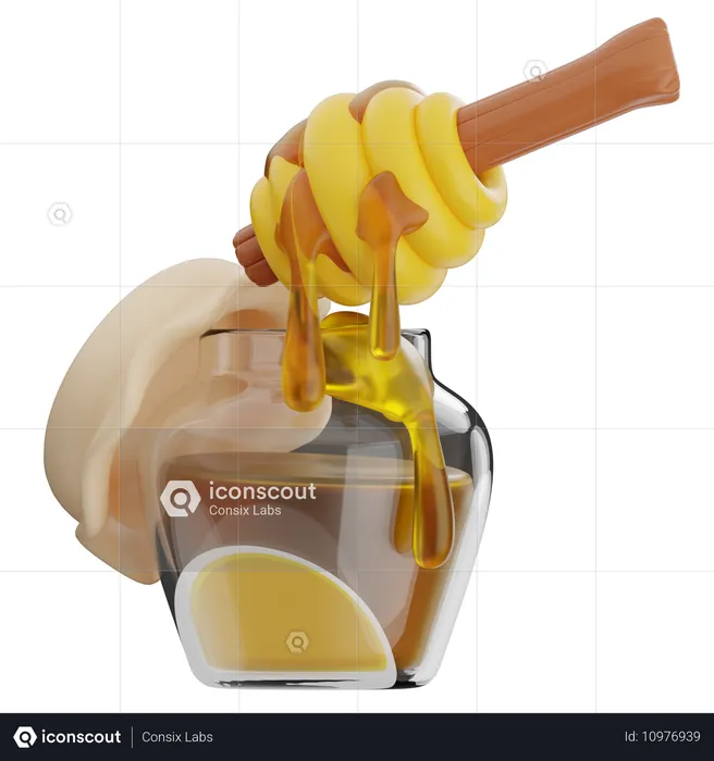 Honey Jar  3D Icon