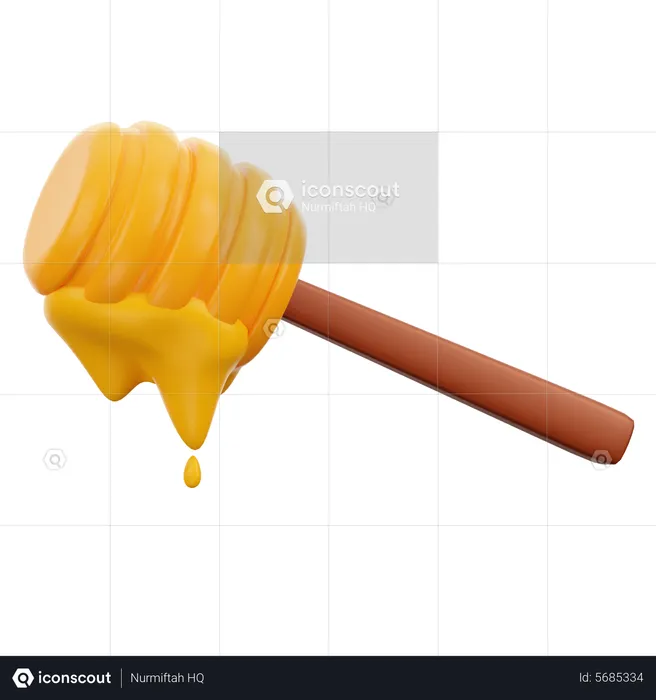 Honey Spoon  3D Icon