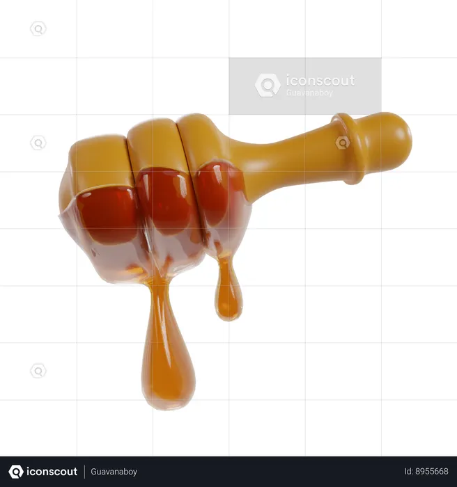 Honey Spoon  3D Icon