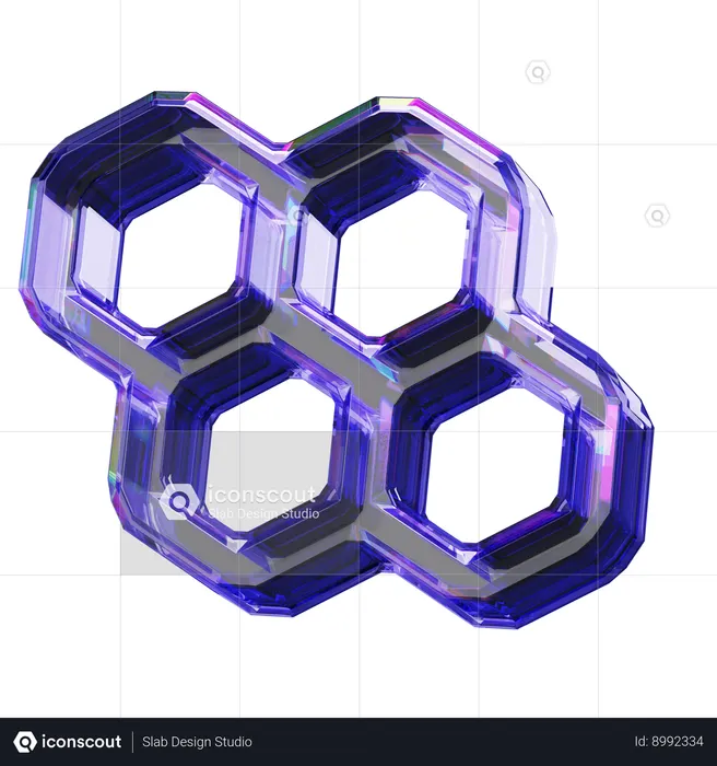HoneyComb  3D Icon