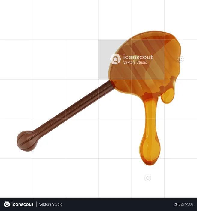 Honiglöffel  3D Icon