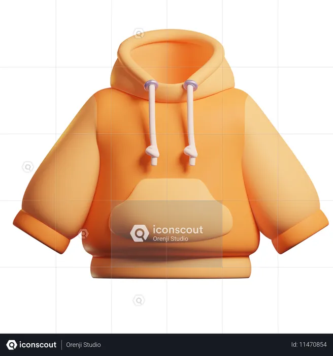 Hoodie  3D Icon