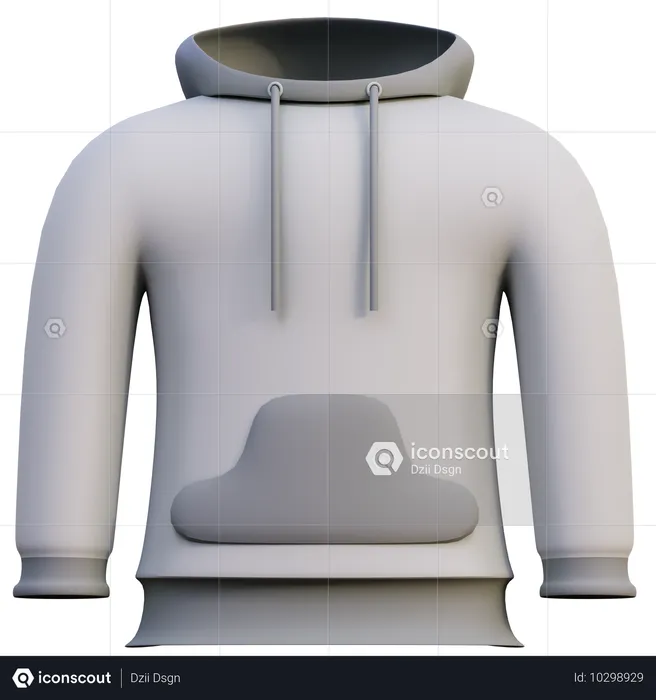 Hoodie  3D Icon