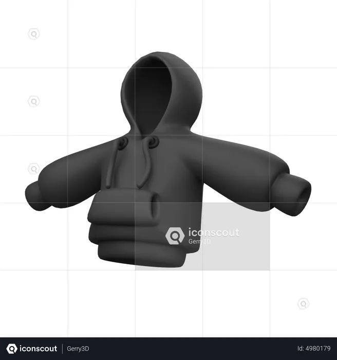 Hoodie  3D Icon