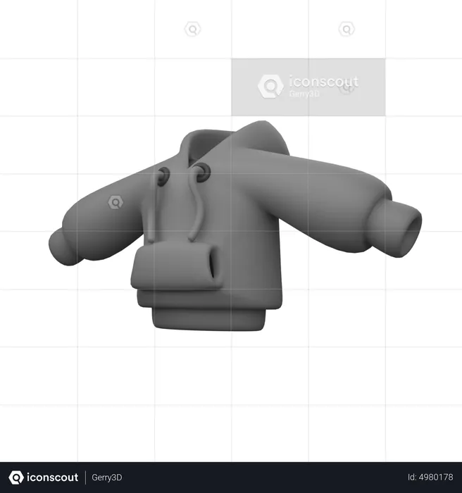 Hoodies Jacket  3D Icon