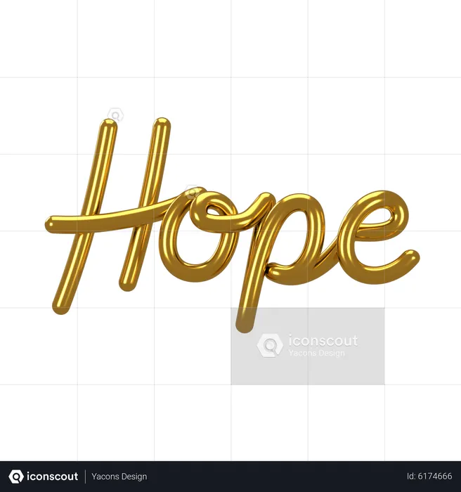 Hope Letter  3D Icon