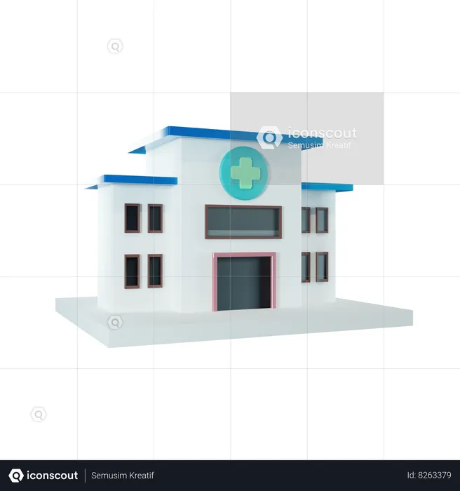 Hôpital  3D Icon