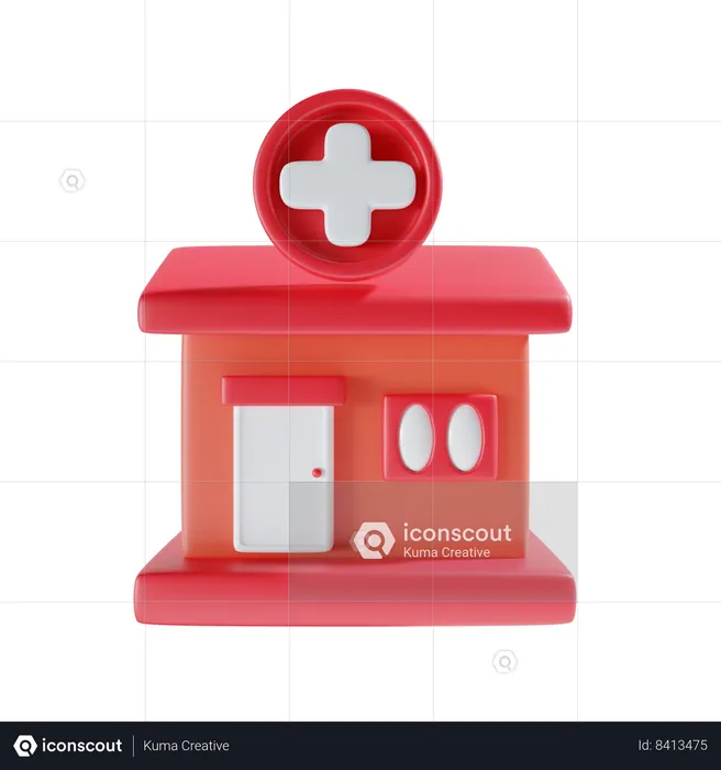 Hôpital  3D Icon