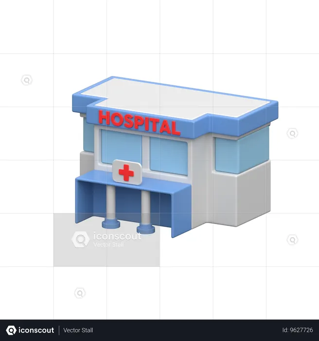 Hôpital  3D Icon
