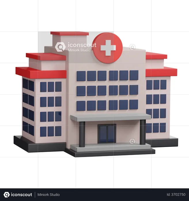 Hôpital  3D Illustration