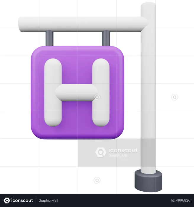 Hôpital  3D Icon
