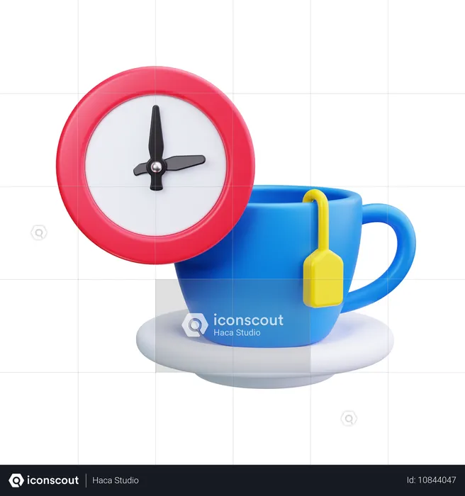 Hora do chá  3D Icon