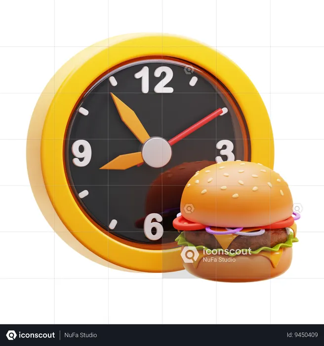 Hora do lanche  3D Icon