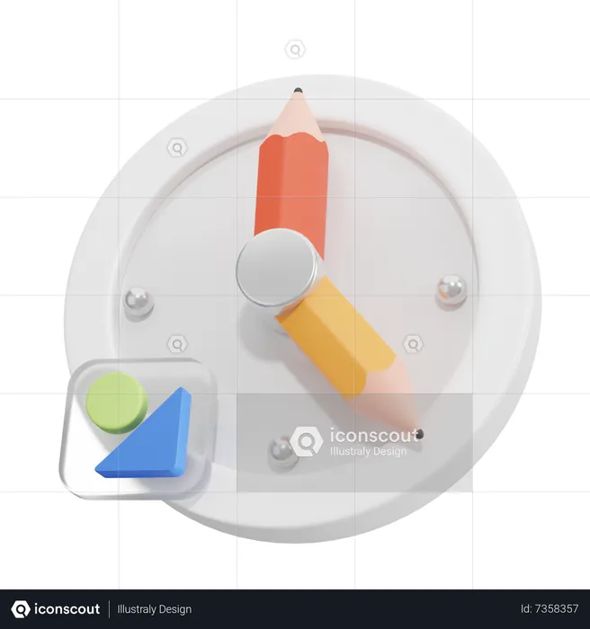 Hora de trabajo  3D Icon