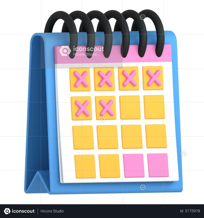 Calendrier  3D Icon