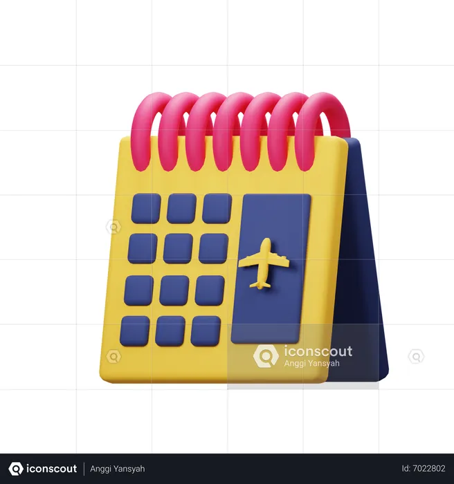 Calendrier  3D Icon