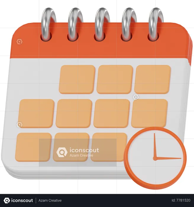 Horaire  3D Icon