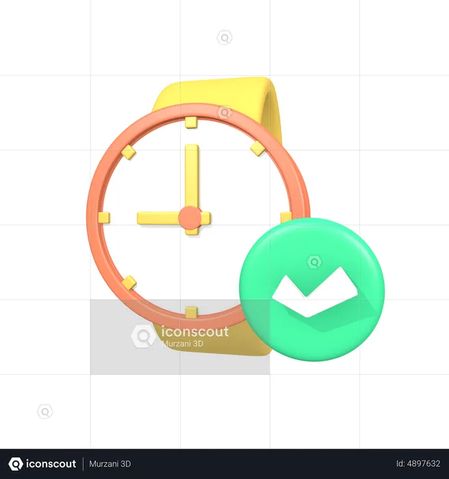 Verificar o tempo  3D Icon