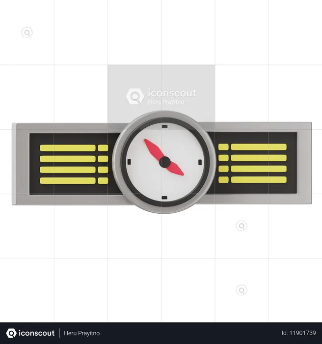 Horario ferroviario  3D Icon