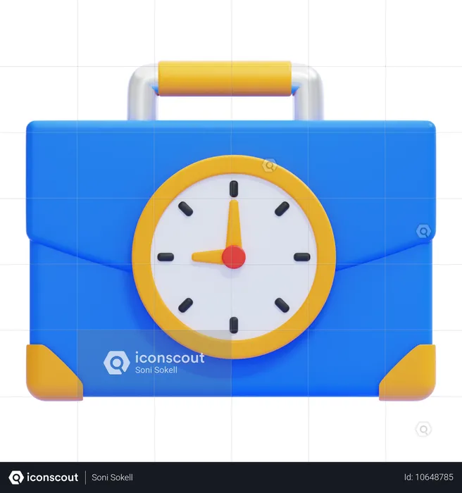 Horas Laborales  3D Icon