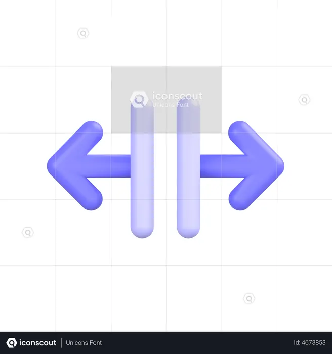 Horizontal-align-center  3D Icon