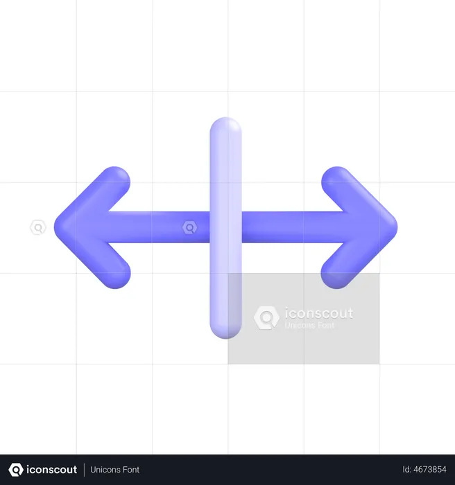 Horizontal-align-center  3D Icon