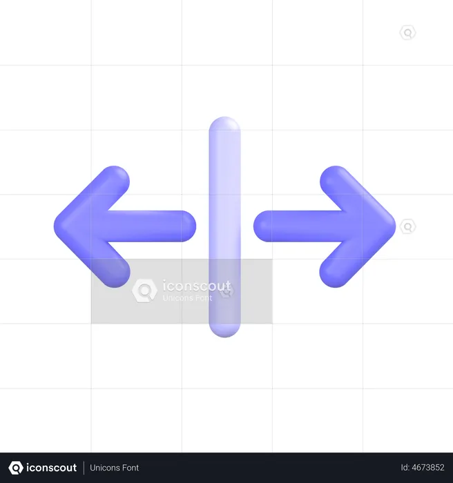 Horizontal-align-center  3D Icon