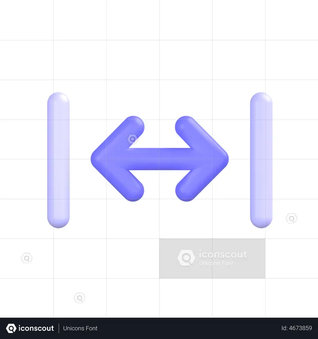 Horizontal-maximize  3D Icon