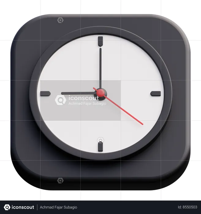 Horloge  3D Icon