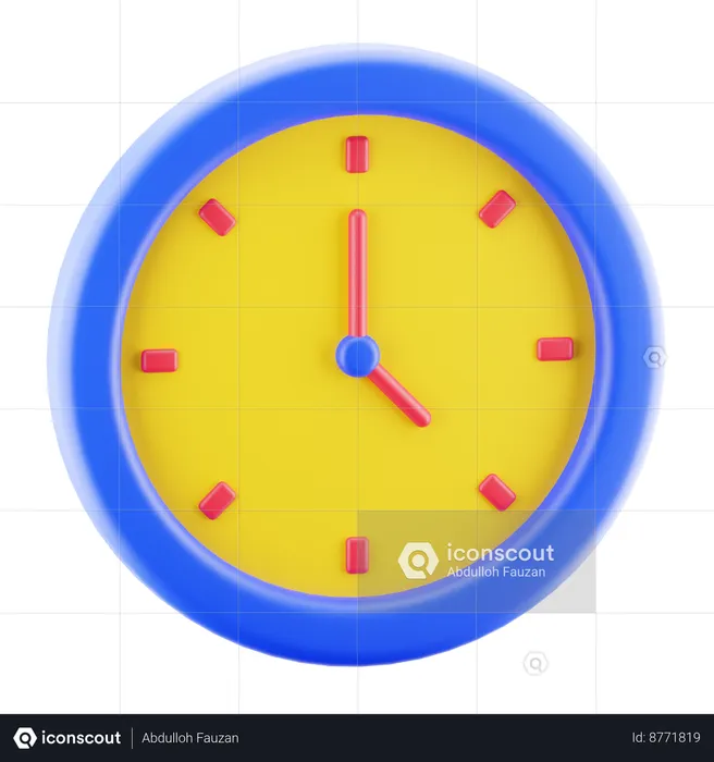 Horloge  3D Icon