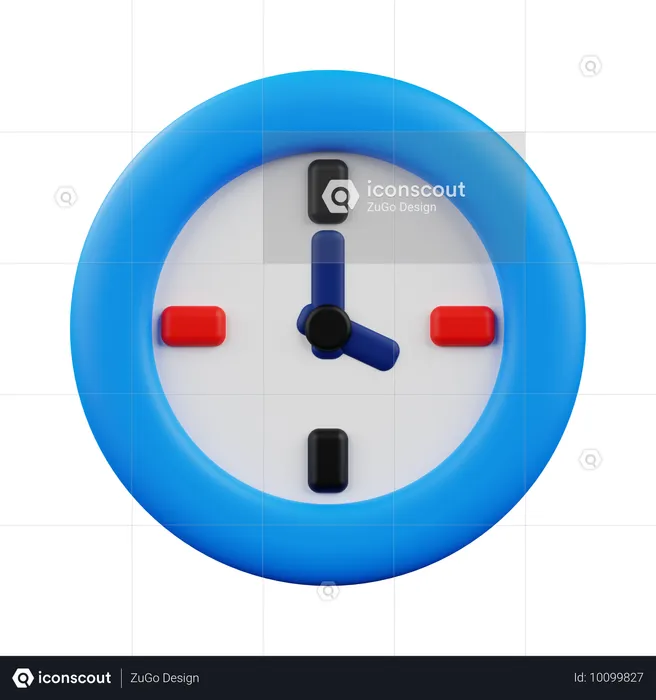 Horloge  3D Icon